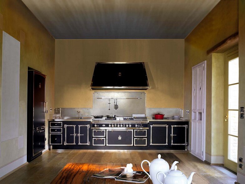 Кухня Officine Gullo Jet Black Satin Nickel