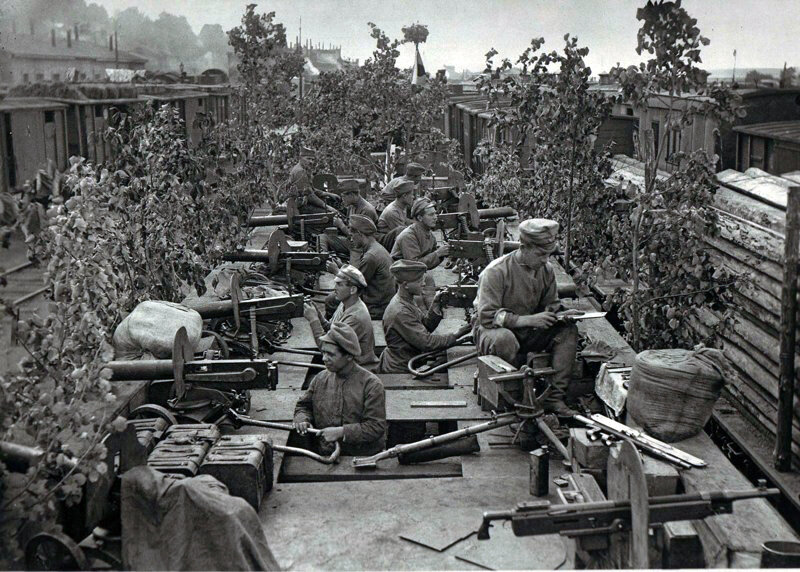 Бронепоезд «Орлик». Пензенская группировка чехов. Уфа, июль 1918 года. 