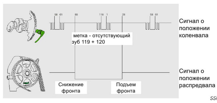 Положение коленвала. Схема подключения датчика распредвала ВАЗ 2110 8 клапанов. Датчик распредвала Калина 8 клапанов распиновка. Ms41 сигнал датчика распредвала. Проверка датчика фаз 2114.