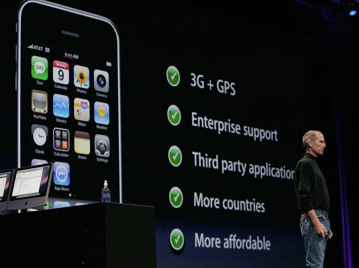 Видео презентации первого iphone