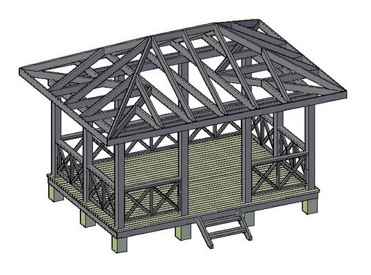 Крыша в ARCHICAD