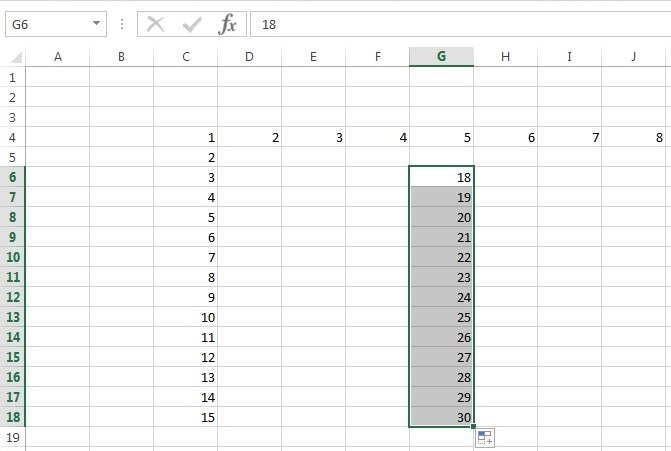 Это сделать не просто, а очень просто. 1. Открываем Excel: 2. Делаем начальную нумерацию, то есть ставим в две рядом расположенные ячейки необходимые нам номера: 3.