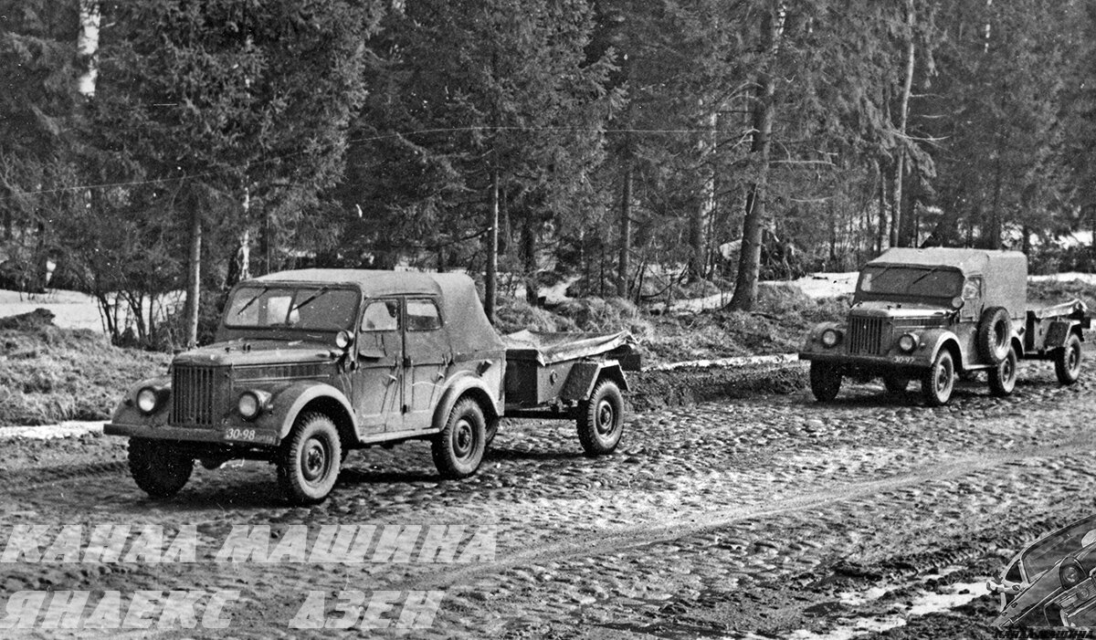 Серийные ГАЗ-69А и ГАЗ-69 производства Ульяновского автозавода на длительных контрольных испытаниях 1967 года