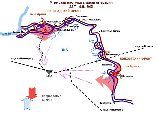 Волховский фронт в 1941 1942 гг карта