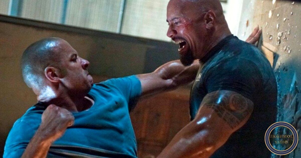 Вин Дизель и Дуэйн Джонсон в одном из «Форсажей». Картинка с https://clck.ru/XK9vk 