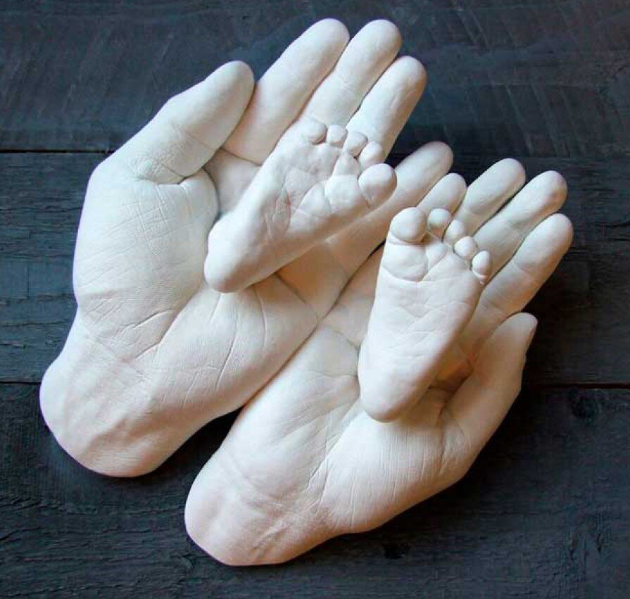 Бизнес идея для мам: создание слепков рук