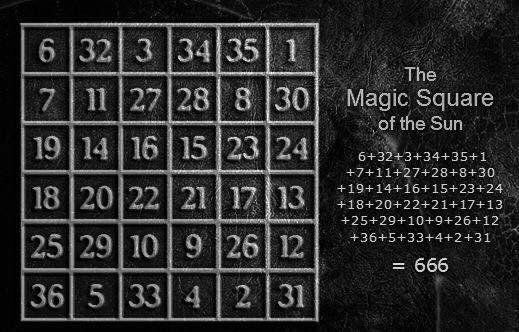 Магический Квадрат Солнца