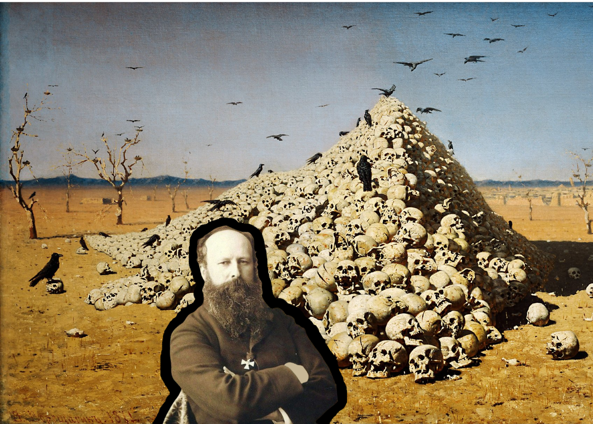 В.Верещагин и его картина "Апофеоз войны"/рисунки из свободного доступа Яндекс.картинки/