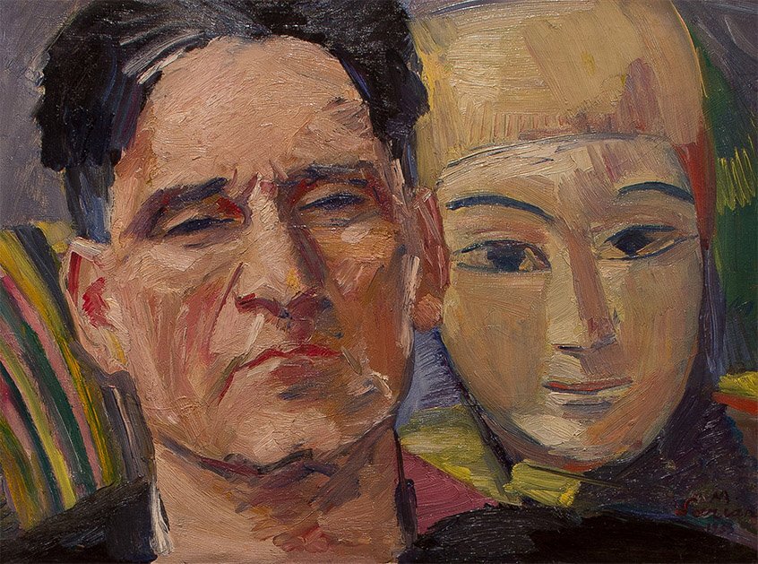 Автопортрет с маской. Мартирос Сарьян, 1933 год. Фото: vm1.culture.ru