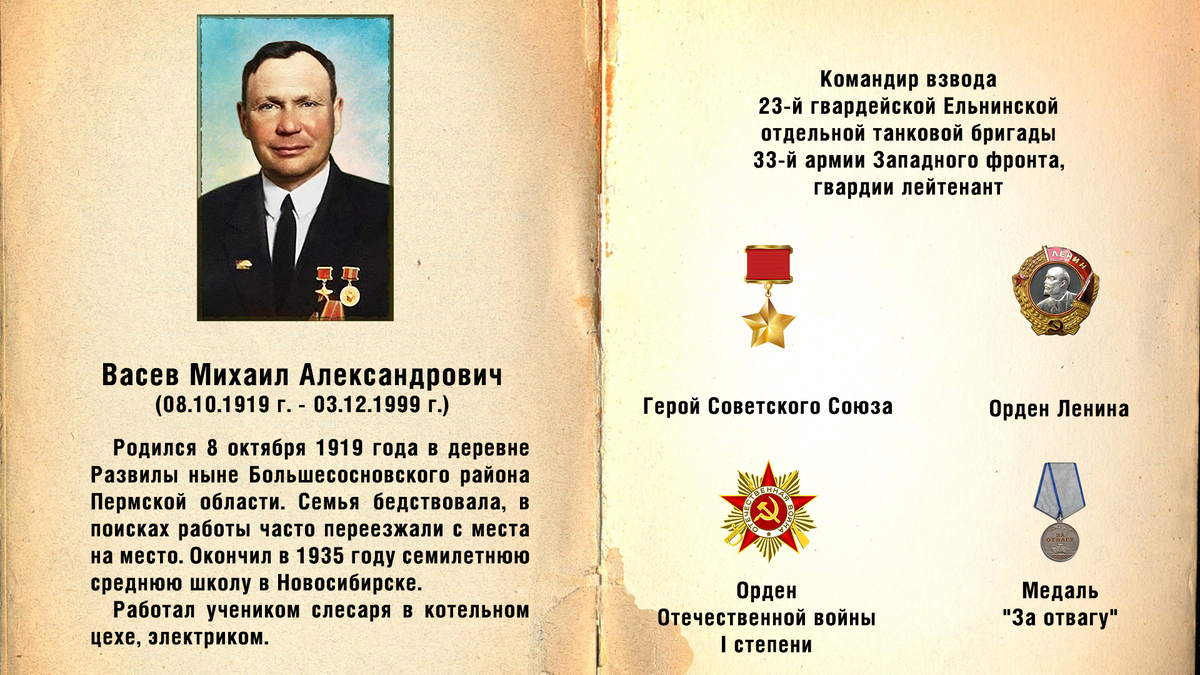 Васев Михаил Александрович, основные награды. 