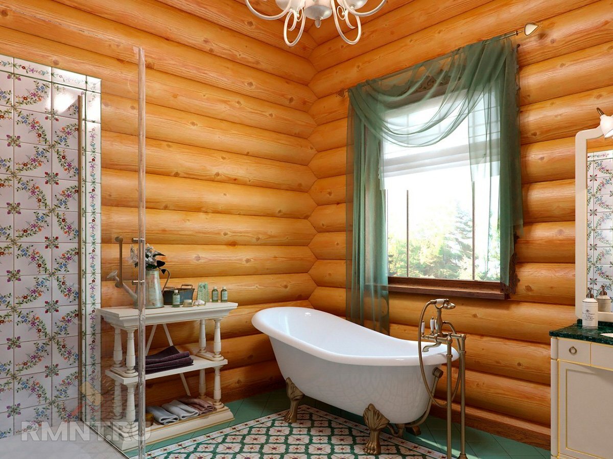 Пол и стены ванной комнаты в деревянном или каркасном доме