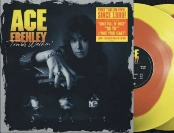 Ace Frehley «Trouble Walkin'» 1989 г., американский виниловый выпуск на двух дисках, 2020 год, без разворота