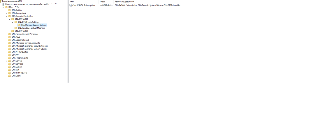 Srv-ad01 – главный(основной) КД