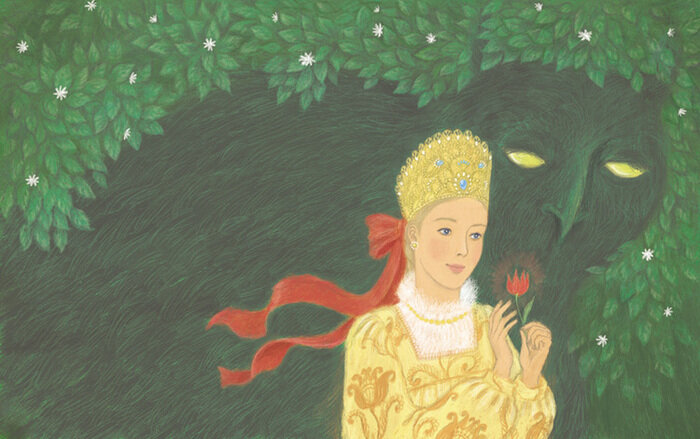 Виктория Китавина. Иллюстрация к сказке «Аленький цветочек» http://illustrators.ru/illustrations/817751