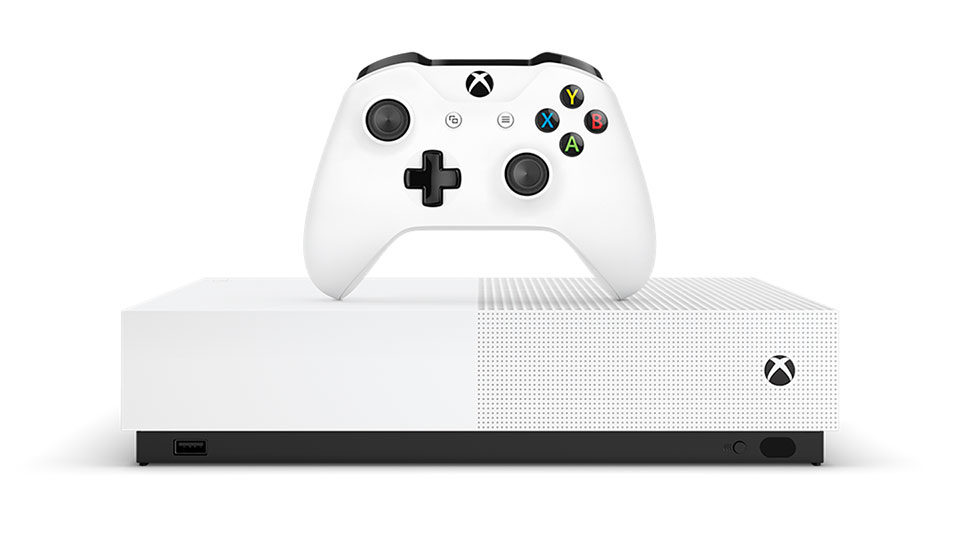 Xbox One S All-Digital Edition, изображение с сайта microsoft.com