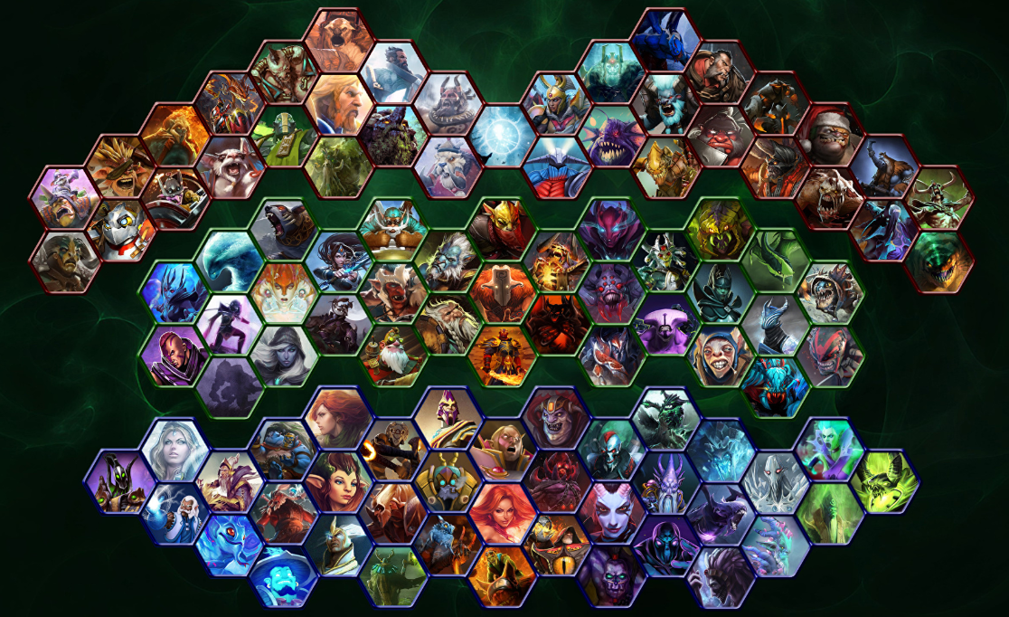 Dota 2 насчитывает 119 героев для вашего выбора