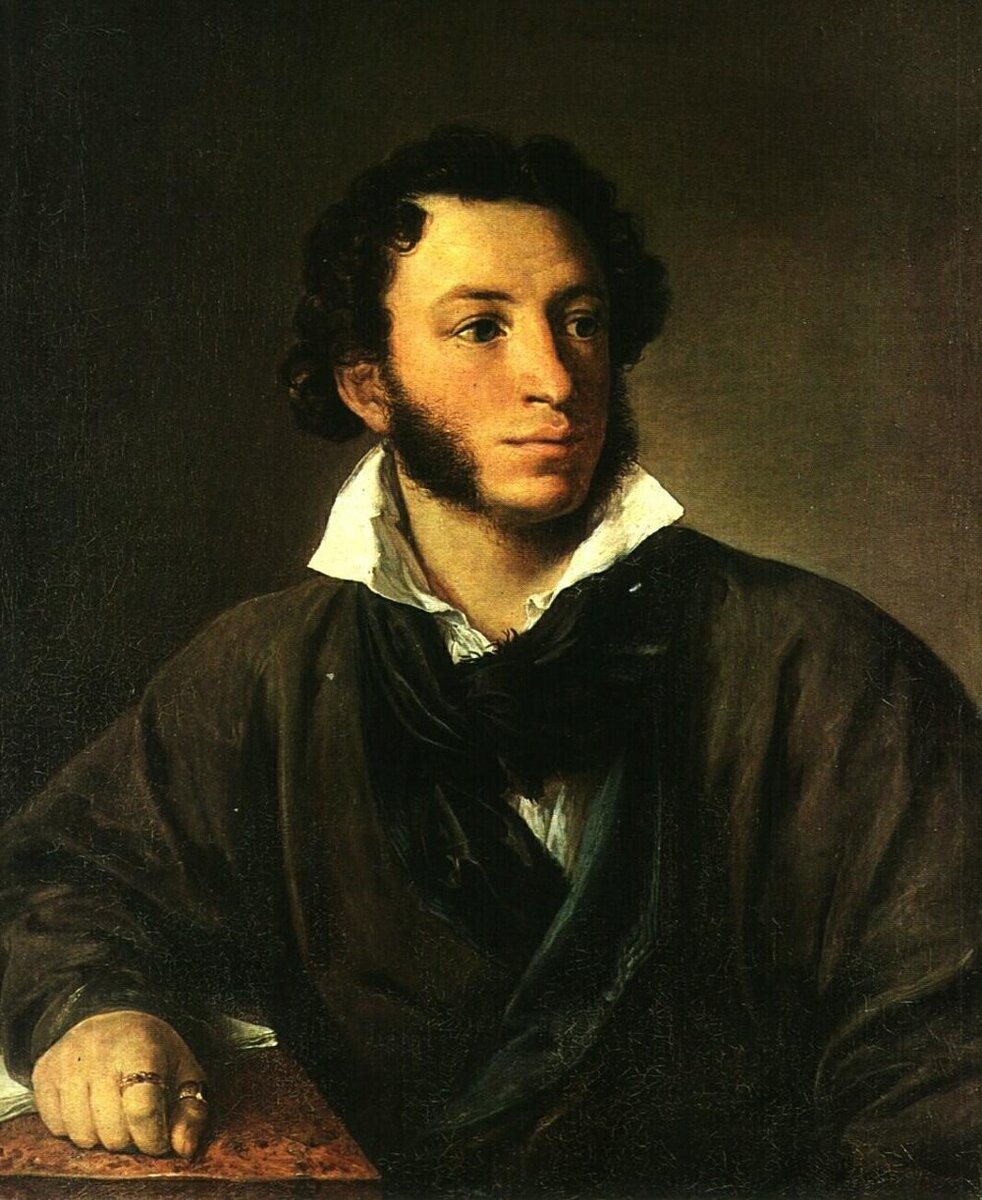 Портрет Пушкина кисти В. Тропинина, 1827 год