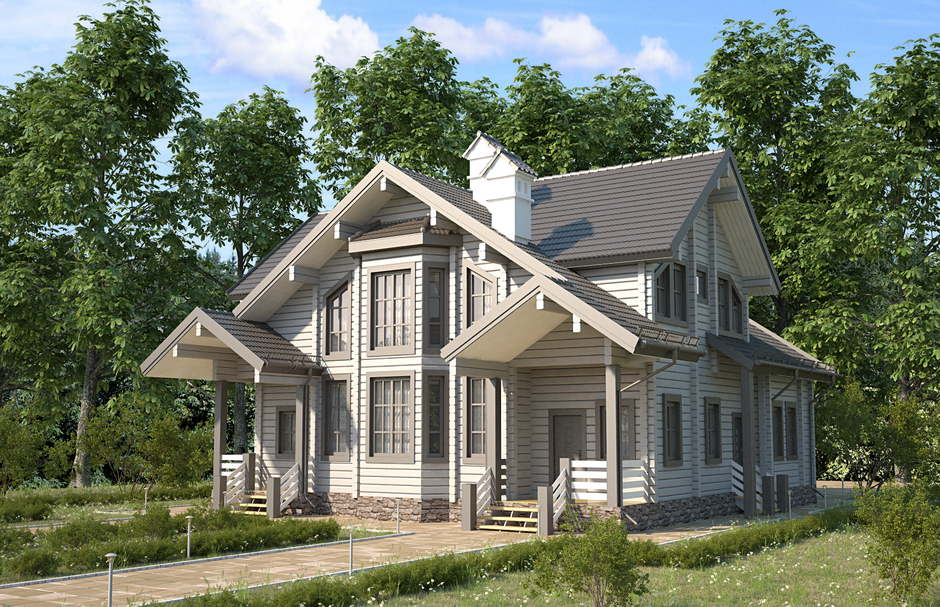 дом из клееного бруса