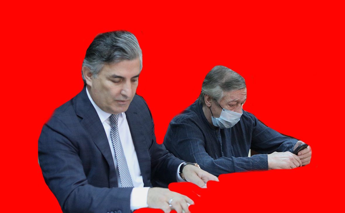Фото сделано при помощи Photoshop. // Эльман Пашаев и Михаил Ефремов.