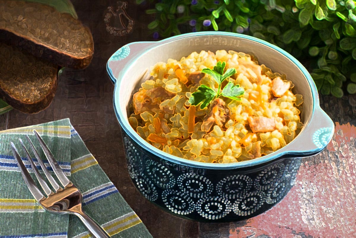 плов с курицей