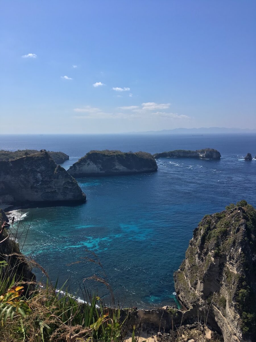 Вид с высоты острова Nusa Penida
