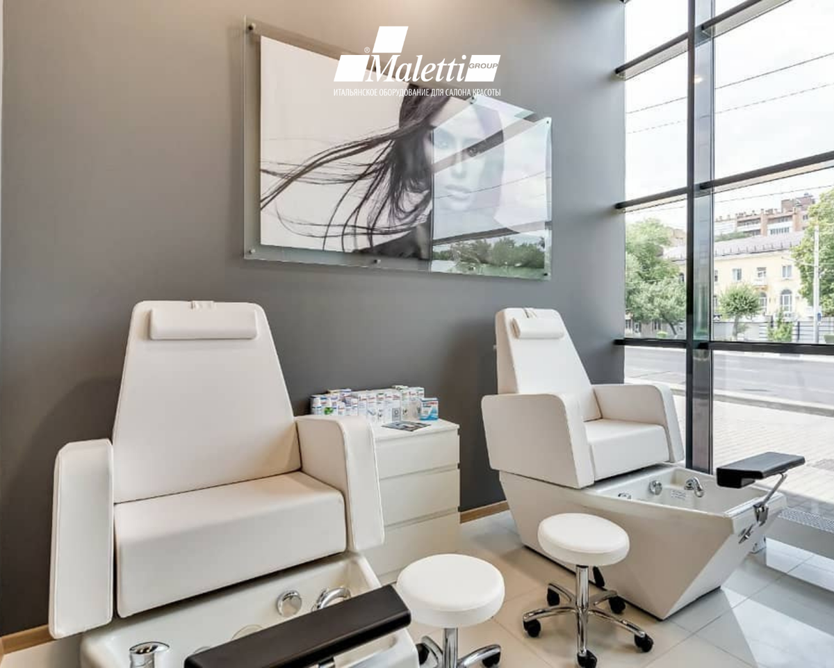 Педикюрное кресло-станция с раковиной FOOT BASIC Nilo by Maletti