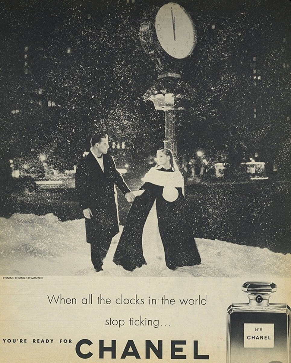 винтажный плакат духов Шанель- Chanel N 5