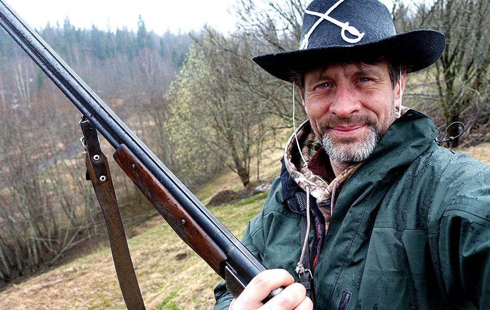 Первый и последний раз на охоте на вальдшнепа. И вообще на охоте)