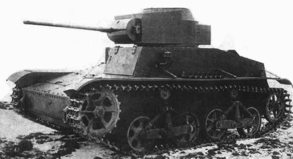 Т-34 обр. 1932 с макетом 20-мм пушки Шпитального
