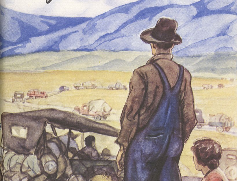 Обложка книги "Гроздья гнева".