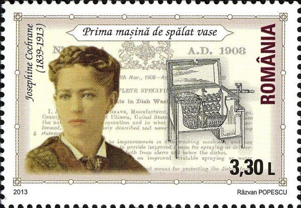 Джозефина Кокрейн на почтовой марке