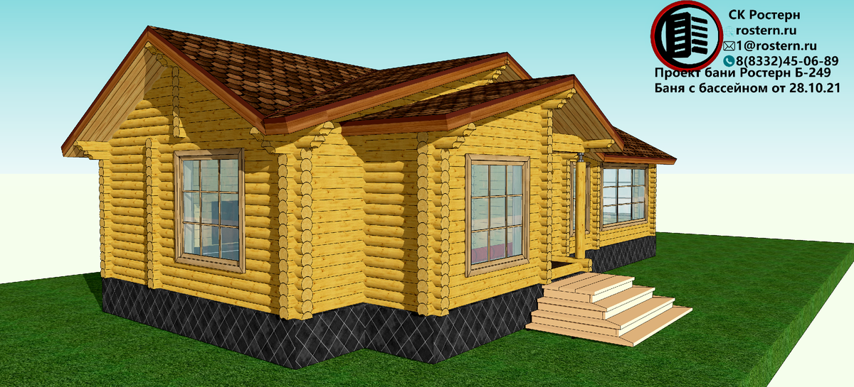 эскизы бани с бассейном. источник фото: https://rostern.ru/