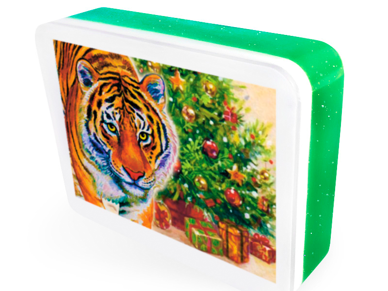 Мыло "Тигр с ёлкой".