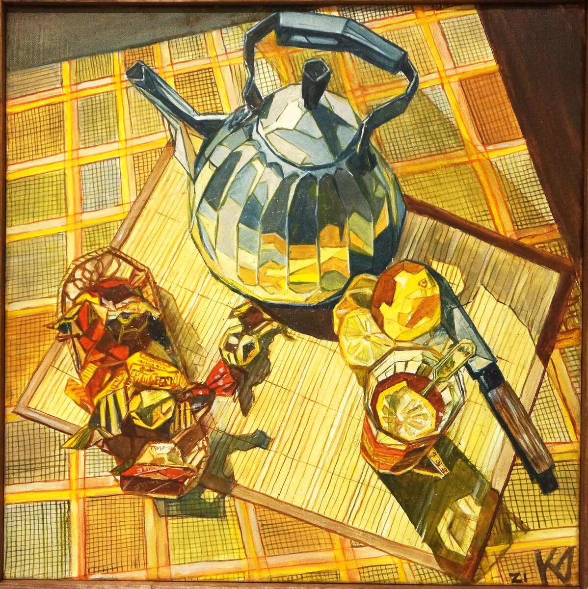 Дерун Катя Чай 50х50 хм 2021 #андеграунд22