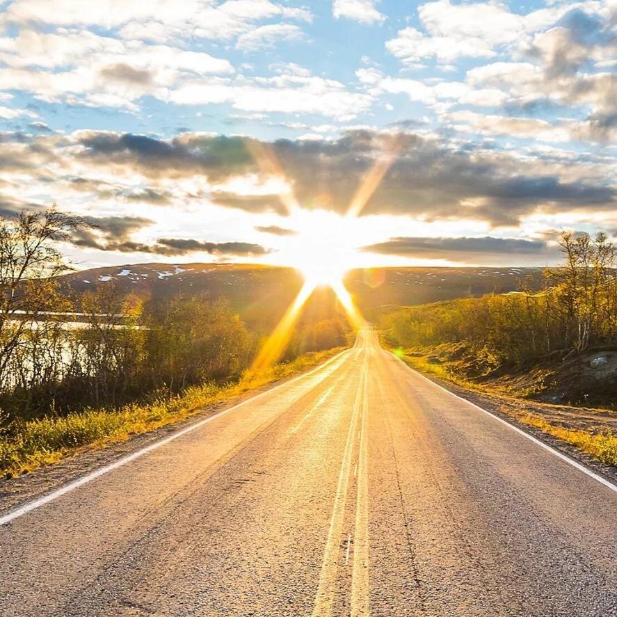 Солнечная дорога фото