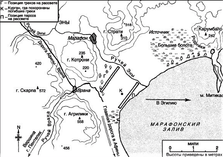Битва при марафоне на карте древней Греции. Сражение при марафонской битве. Марафонская битва карта. Марафонская битва карта сражения.