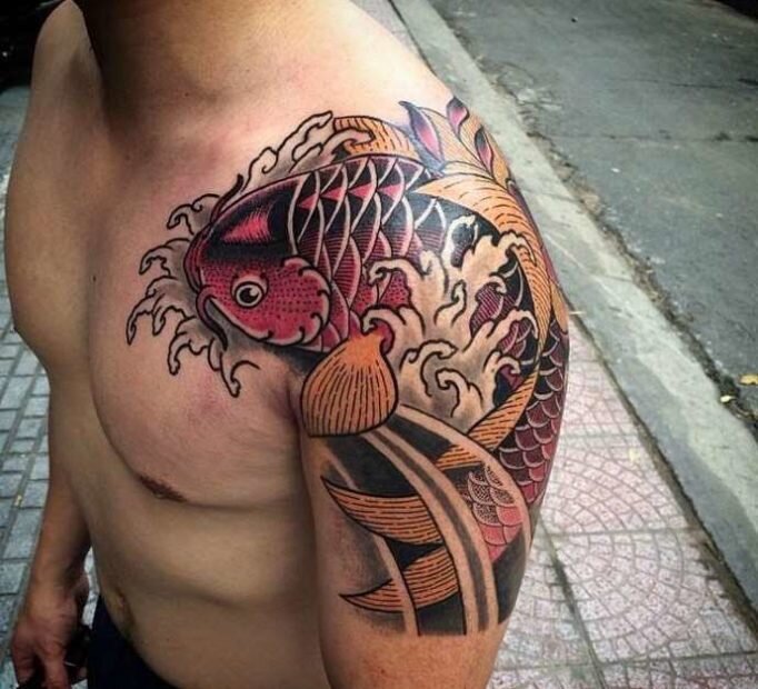 Стоковые фотографии по запросу Koi tattoo