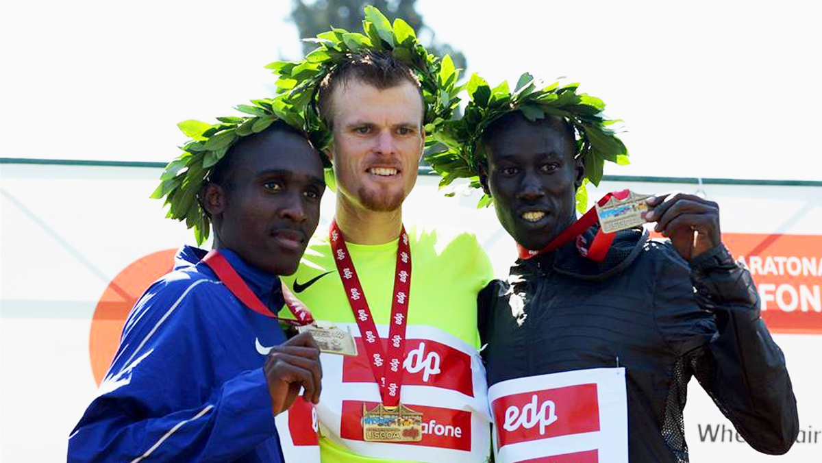 Джейк Робертсон — прошлогодний победитель Лиссабонского полумарафона. Фото: Xinhua / Zhang Liyun