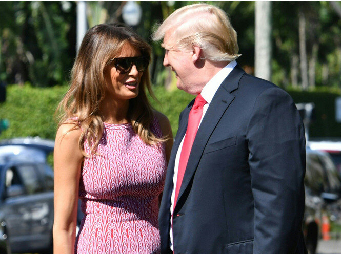 Мелания и Дональд Трамп