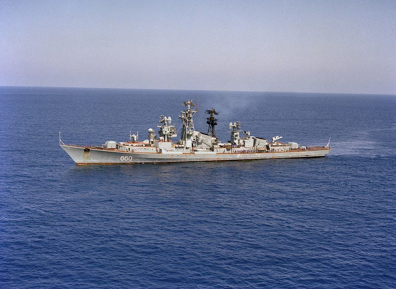 Большой противолодочный корабль проекта 61 Сообразительный, 29 сентября 1983 года.