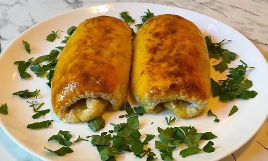 Рулеты из картофеля с фаршем, запеченные в духовке