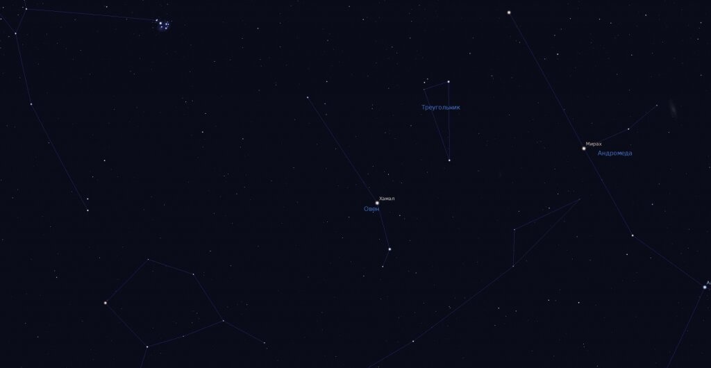 Скриншот из Stellarium