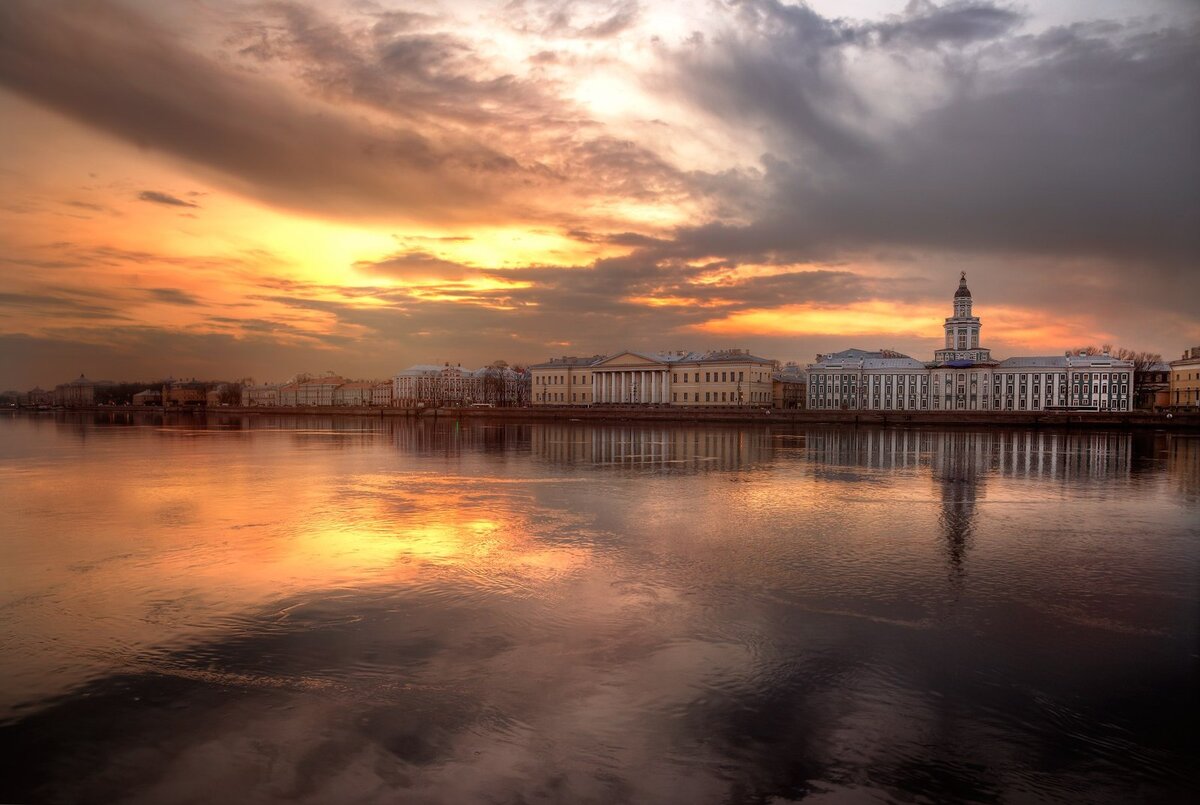 Река Нева в Петербурге пейзаж