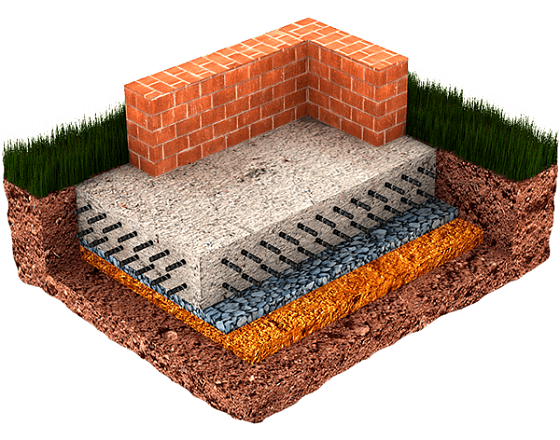 Подушка щебня. Песчано щебеночная подушка под фундамент. Песчано гравийная подушка под плитный фундамент. Фундамент на подушке из щебня. Подушка из песка и щебня.