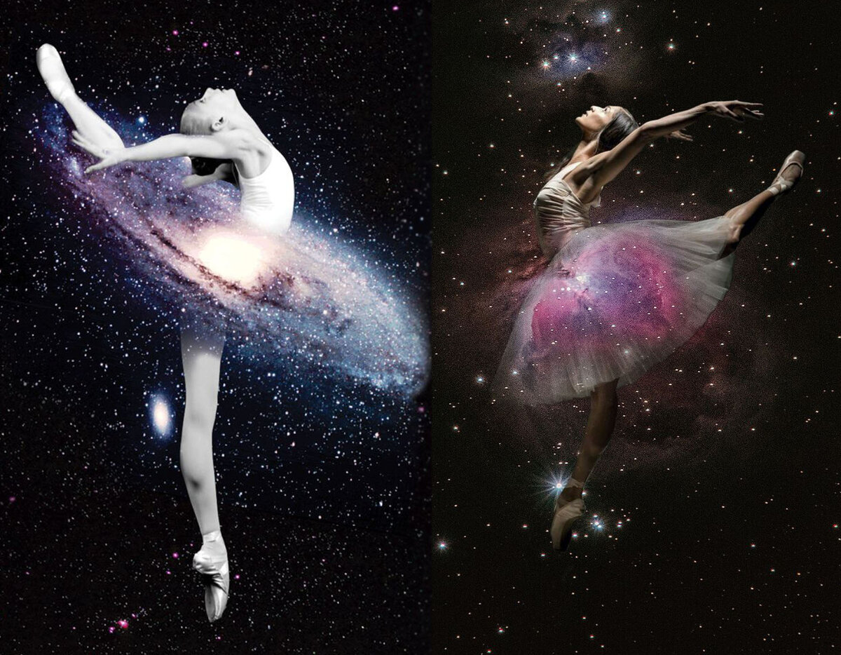 космический танец. космос фантазия. счастье в потоке. Cosmos dance.