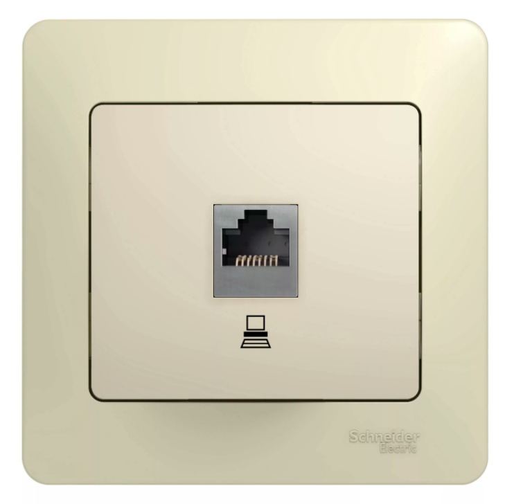 Одинарная rj-45 розетка