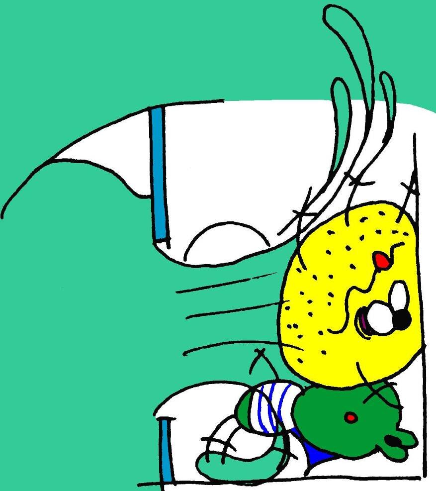 Небритая Рожа вылетел из распахнувшейся двери, как снаряд из пушки и впечатался в противоположную стену, снеся с ног удивленную лягушку!