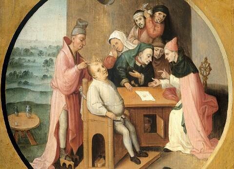 Питер Гюйс «Извлечение камня безумия», XVI в.