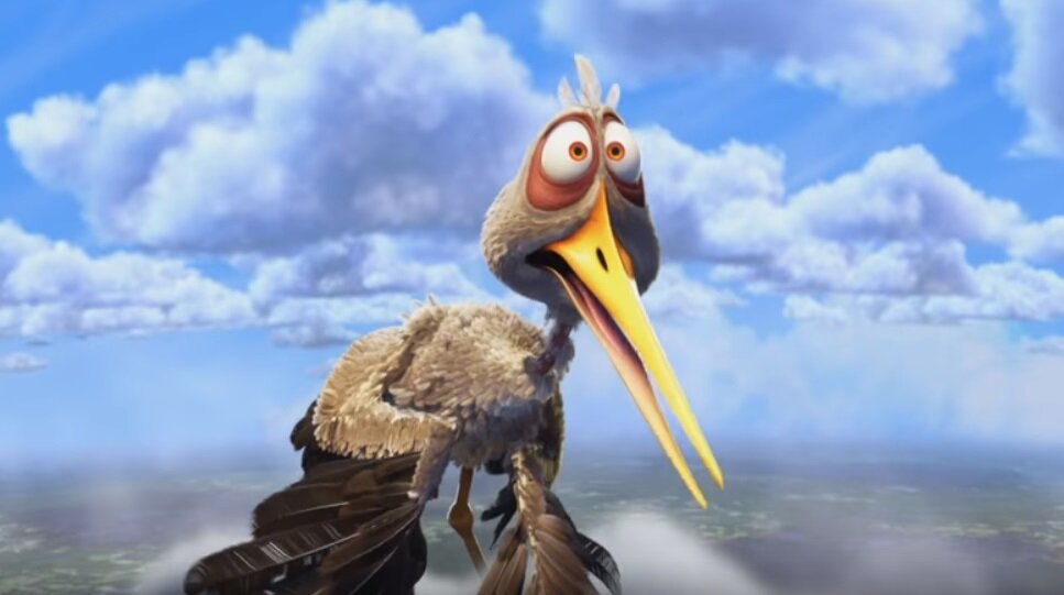 Кадр из мультфильма  "Partly Cloudy". Студия Pixar. 2009 год. Режиссер и автор сценария Питер Сон, композитор Майкл Джаккино