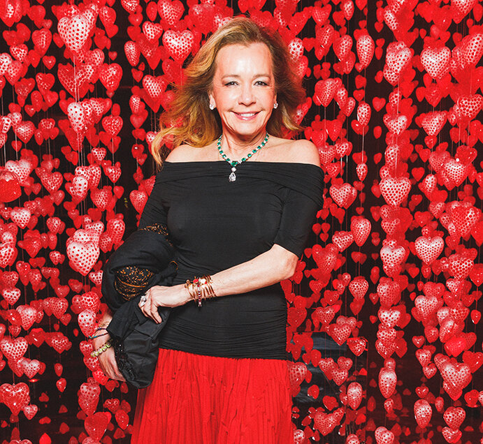 Каролина Шойфеле в украшениях Chopard из коллекций High Jewellery и Happy Hearts